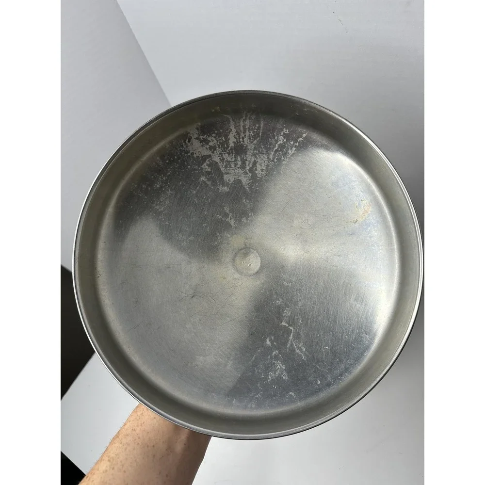 Vintage Revere Ware 1801 Copper Clad 5 Qt Casserole Pan Pot W Lid 10 In USA